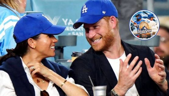 Meghan Markle y el príncipe Harry disfrutan la Serie Mundial; así se les vio en Dodger Stadium