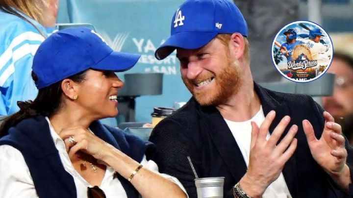 Meghan Markle y el príncipe Harry disfrutan la Serie Mundial; así se les vio en Dodger Stadium