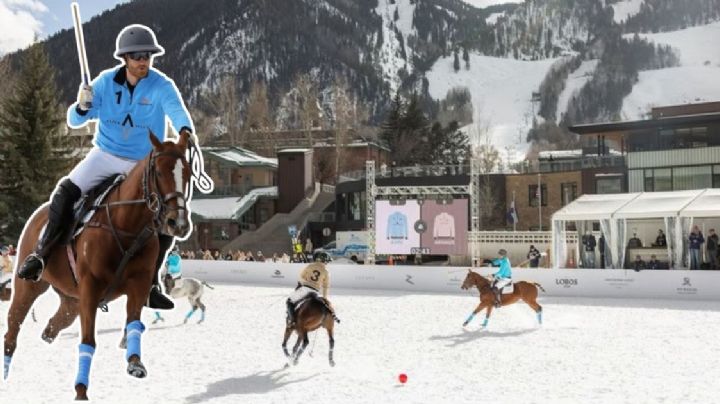 El príncipe Harry sorprende al participar de último momento en el Mundial de Polo sobre nieve