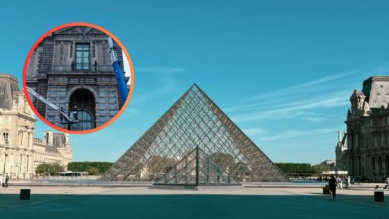 El Louvre refuerza su seguridad tras el robo; instala reja en la ventana por donde accedieron
