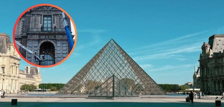El Louvre refuerza su seguridad tras el robo; instala reja en la ventana por donde accedieron