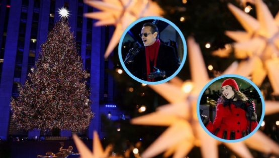 El árbol del Rockefeller Center brilla en su acto de encendido; Nueva York ya inicia la Navidad