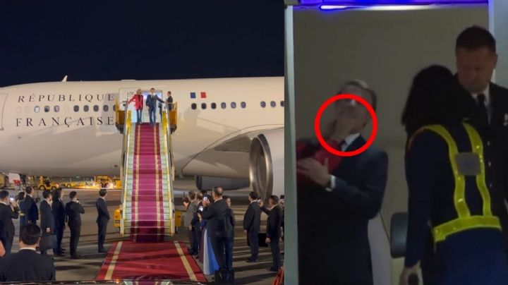Emmanuel Macron vive MOMENTO INCÓMODO tras recibir una 'cachetada' de su esposa Brigitte | VIDEO