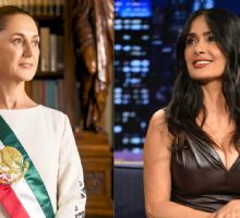 Claudia Sheinbaum reconoce a Salma Hayek por su labor a favor de migrantes en Estados Unidos