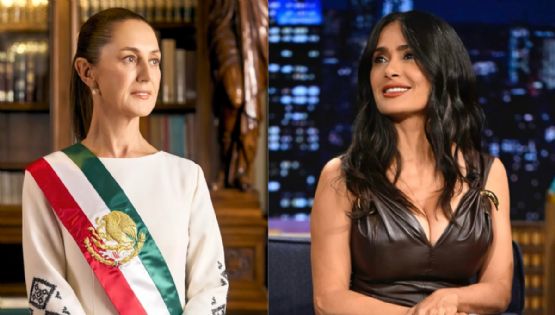 Claudia Sheinbaum reconoce a Salma Hayek por su labor a favor de migrantes en Estados Unidos
