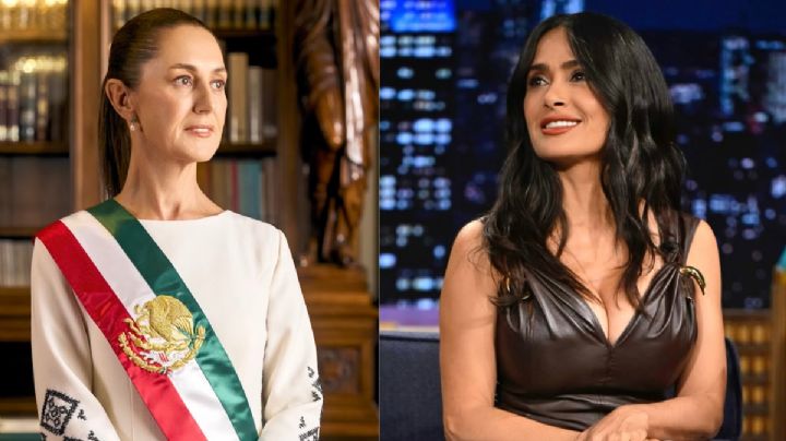Claudia Sheinbaum reconoce a Salma Hayek por su labor a favor de migrantes en Estados Unidos