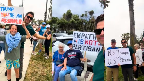 'No Kings': Misha Collins protesta contra el autoritarismo de Trump y respalda a migrantes