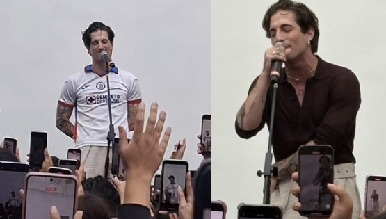 Hermano, ya eres mexicano: Damiano David sorprende en show  poniéndose la del Cruz Azul