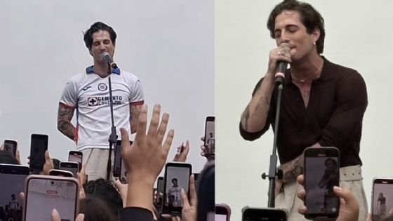 Hermano, ya eres mexicano: Damiano David sorprende en show  poniéndose la del Cruz Azul