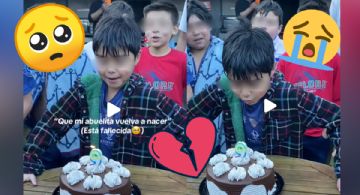 'Quiero que mi abuelita vuelva': El conmovedor deseo de un niño por su cumpleaños