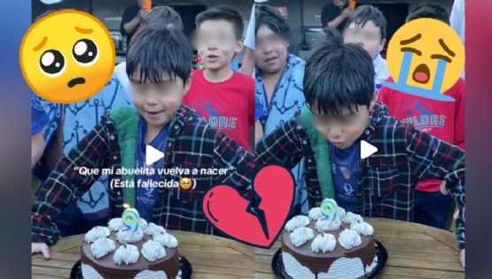 'Quiero que mi abuelita vuelva': El conmovedor deseo de un niño por su cumpleaños