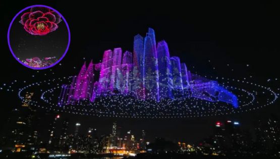 Así fue el espectáculo de 11,787 drones que rompió un Récord Guinness en China | VIDEO