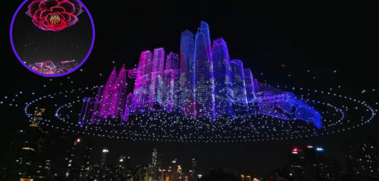 Así fue el espectáculo de 11,787 drones que rompió un Récord Guinness en China | VIDEO
