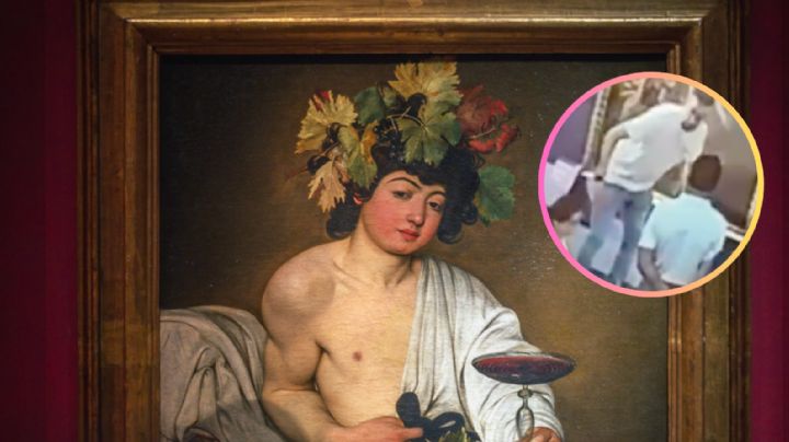 MOMENTO EXACTO: turista daña pintura del Siglo XVIII en Florencia por tomarse una selfie