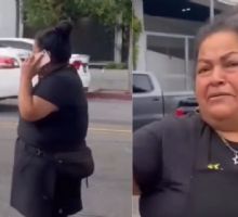 MOMENTO EXACTO en que mujer llama a ICE para que detengan a vendedores; se llevan a su hija