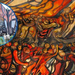 Un mural colosal, una historia épica y un artista mexicano detrás de toda la obra