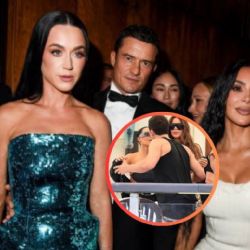 ¿Nuevo romance? Orlando Bloom y Kim Kardashian se roban miradas en la boda de Bezos