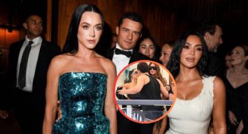 ¿Nuevo romance? Orlando Bloom y Kim Kardashian se roban miradas en la boda de Bezos