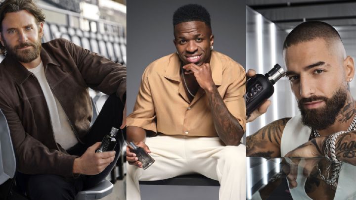 Bradley Cooper, Maluma y Vinicius Jr. brillan en la nueva campaña de Boss Bottled Beyond