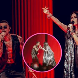 Rauw Alejandro y Laura Pausini en vivo: así sonó ‘Se Fue’ 30 años después de su lanzamiento | VIDEO