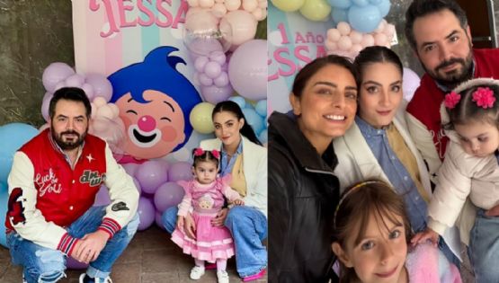 Familia Derbez celebra el primer cumpleaños de la pequeña Tessa, hija de José Eduardo