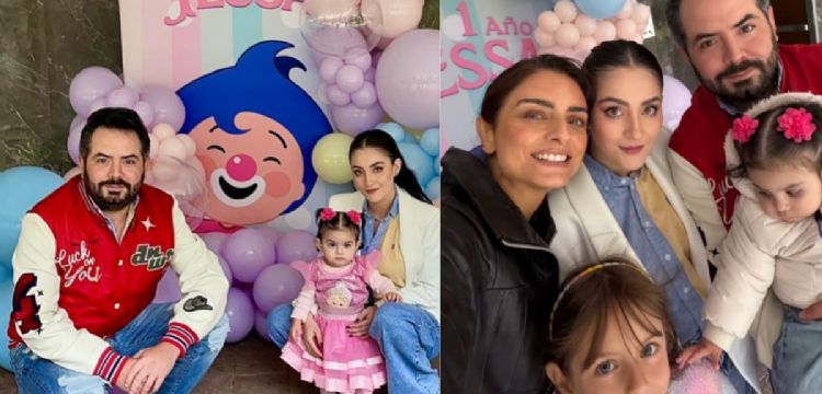 Familia Derbez celebra el primer cumpleaños de la pequeña Tessa, hija de José Eduardo