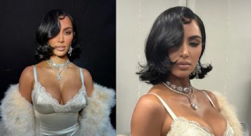 Kim Kardashian impacta en la pasarela de Balenciaga con un look que evoca el glamour de Hollywood