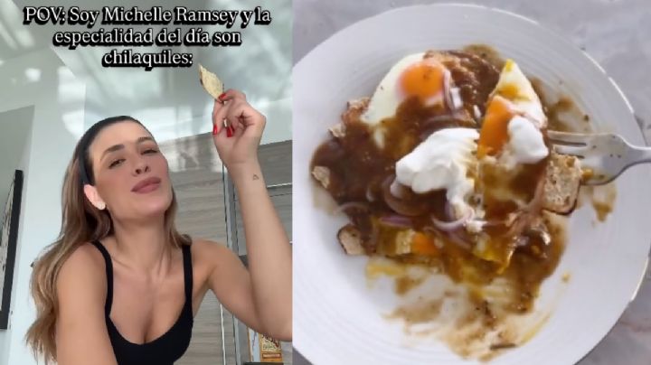 Michelle Salas responde a las críticas por sus chilaquiles fit y lanza reto culinario