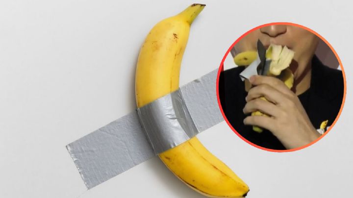 ‘Comedian’, el plátano más famoso del arte moderno, sufre la mordida más cara del mundo en Francia