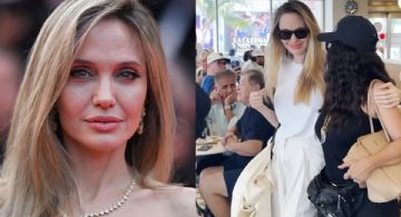 Angelina Jolie prueba desayuno original veracruzano; se toman FOTOS con la dueña del lugar