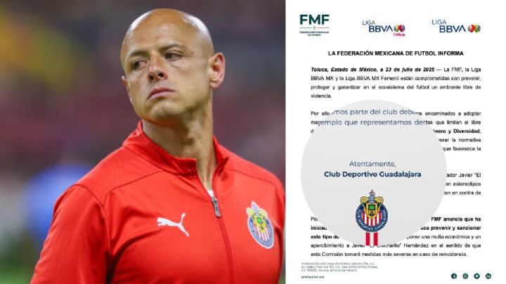 Patrocinadores de 'Chicharito' se deslindan de sus declaraciones; FMF lo multa