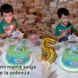 'Que mi mamá salga de la pobreza': el deseo de un niño que conmovió a miles en redes | VIDEO