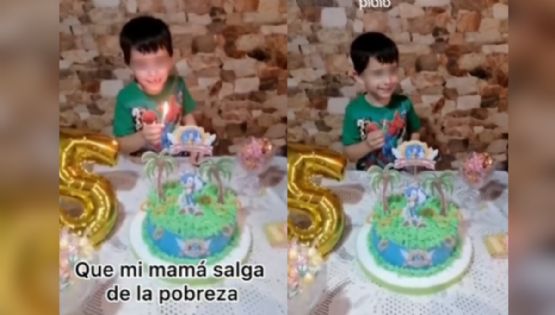 'Que mi mamá salga de la pobreza': el deseo de un niño que conmovió a miles en redes | VIDEO