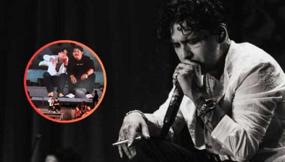 ¡Hasta las chanclas! Christian Nodal se sube ebrio al escenario y casi termina en el piso | VIDEO