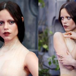 Jenna Ortega redefine el glamour gótico: esto usó en la premiere de Merlina 2