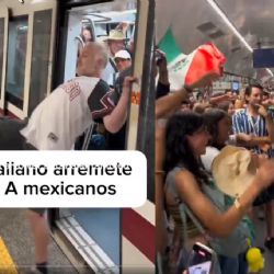 Mexicanos reaccionan cantando 'Imagine' contra agresiones de italiano en el metro | VIDEO