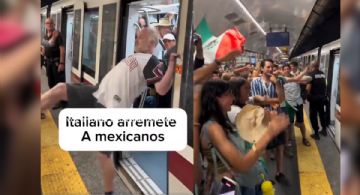 Mexicanos reaccionan cantando 'Imagine' contra agresiones de italiano en el metro | VIDEO
