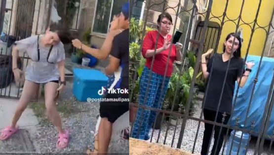 Así fue el desalojo de mujeres que invadieron casa de familia que migró a Estados Unidos | VIDEO