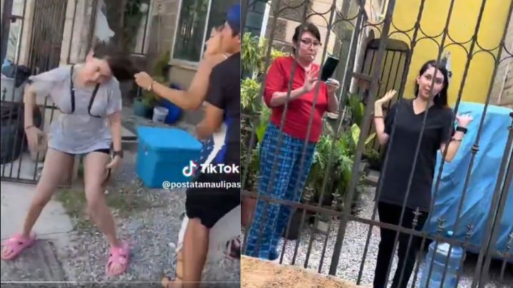 Así fue el desalojo de mujeres que invadieron casa de familia que migró a Estados Unidos | VIDEO
