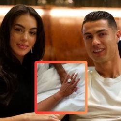 Cristiano Ronaldo sorprende a Georgina Rodríguez con gigantesco anillo de compromiso