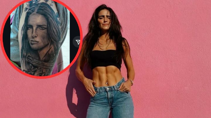 'Me protege como mi santo': fan se tatúa rostro de Bárbara de Regil