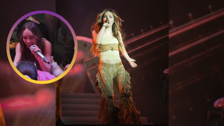 Belinda conmueve con tierno gesto a fan con capacidades diferentes durante concierto | VIDEO