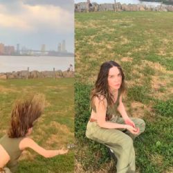 Belinda sufre aparatosa caída durante grabación y lo comparte con humor en TikTok | VIDEO