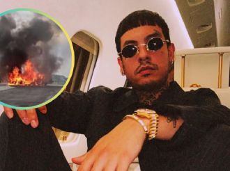 Camioneta de Natanael Cano se incendia en Hermosillo; confirman que el cantante estaba adentro