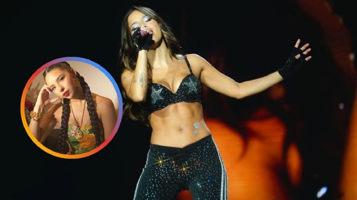 Emilia Mernes se le va con todo a Ángela Aguilar en pleno show; esto dijo | VIDEO