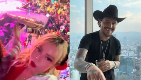 Christian Nodal genera polémica por supuesto coqueteo en pleno concierto | VIDEO