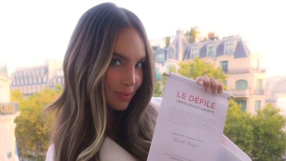Belinda brilla en desfile en París; Renata Notni y Samadhi Zendejas también estuvieron presentes